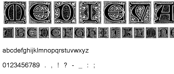 Medieval Victoriana No_2 font